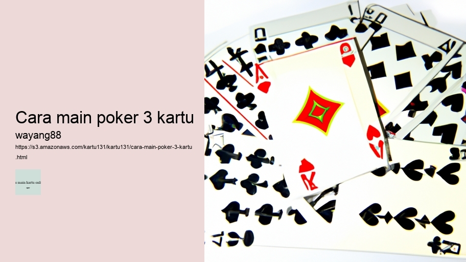 cara main poker 3 kartu