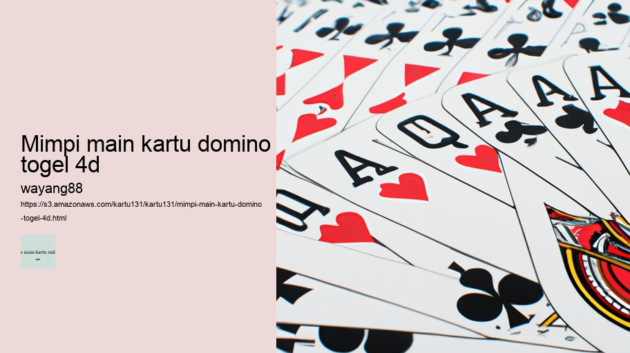 mimpi main kartu domino togel 4d