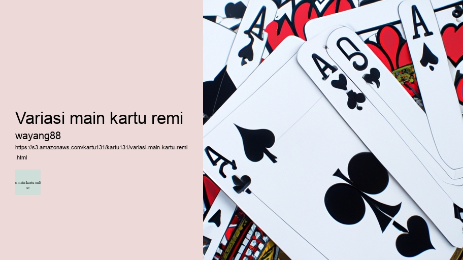 variasi main kartu remi